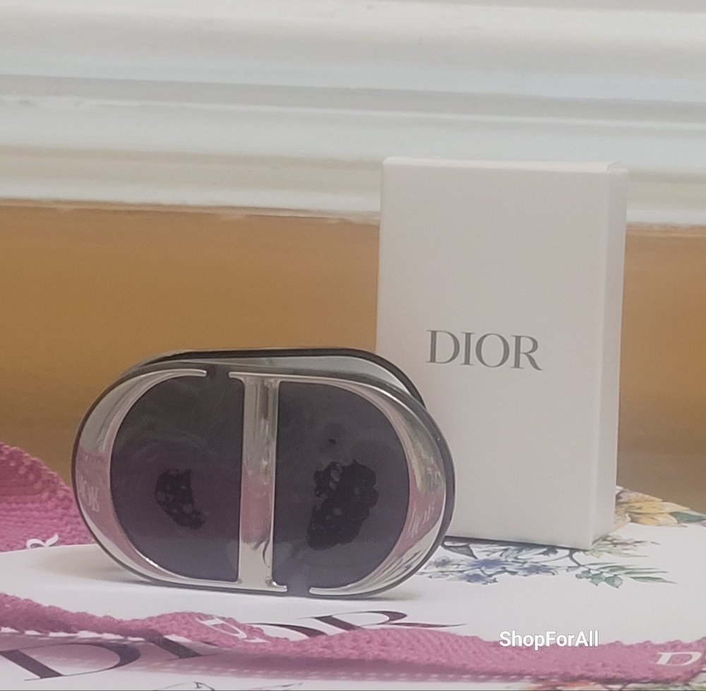 DIOR CD Smart Phone Pop Socket Phone Ring Mirror Stand Black/Silver Compact - Picture 10 of 16